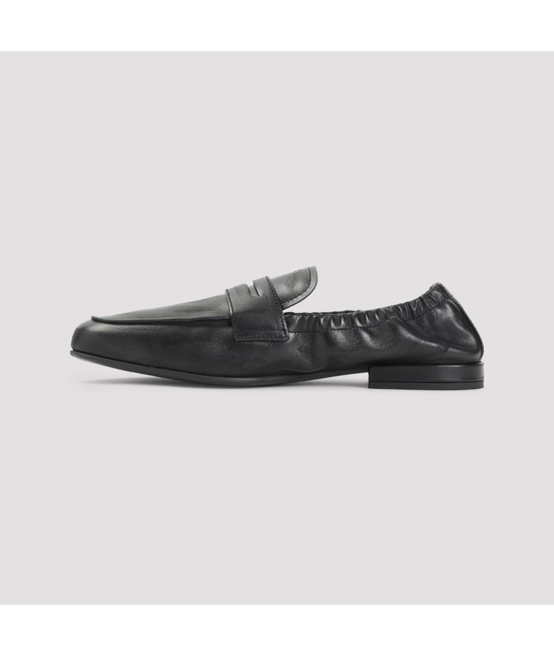 PRADA Черные кожаные лоферы, фото 3