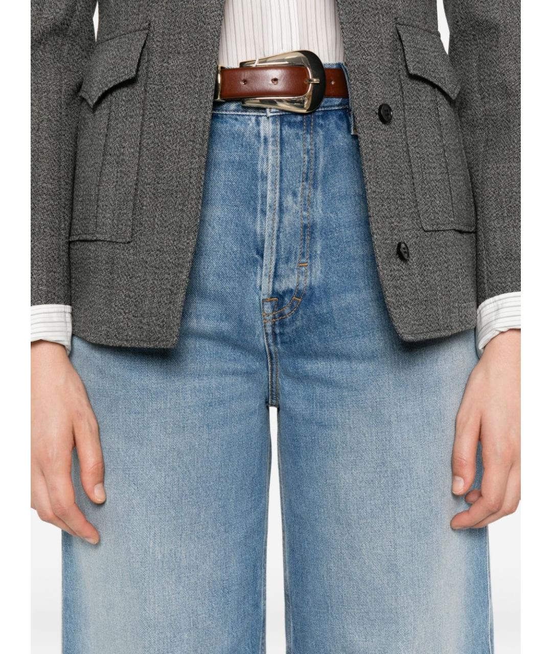 GUCCI Голубые прямые джинсы, фото 4