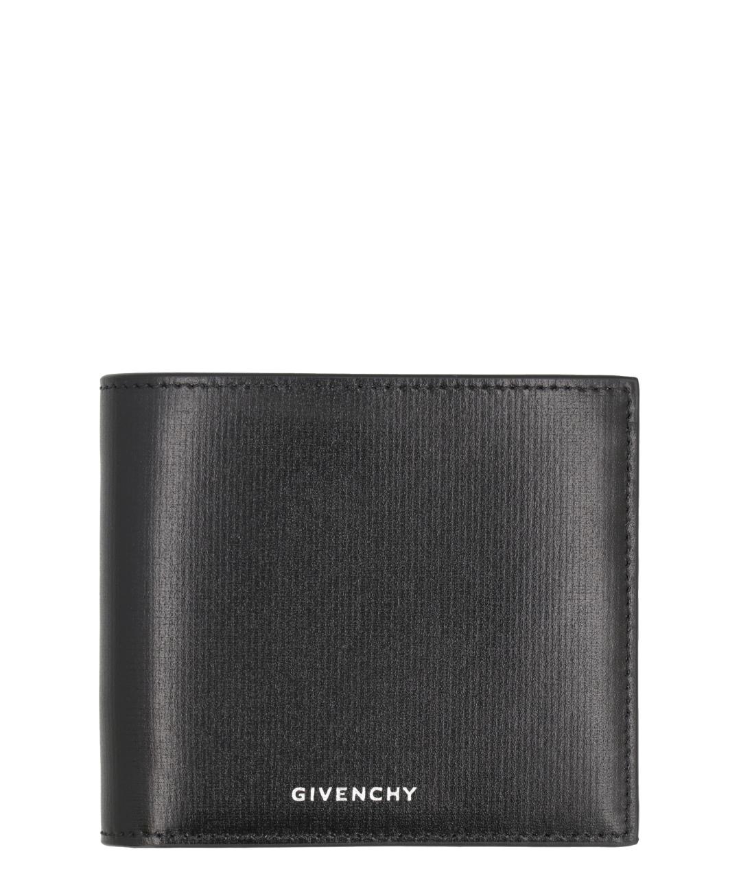 GIVENCHY Черный кожаный кошелек, фото 1