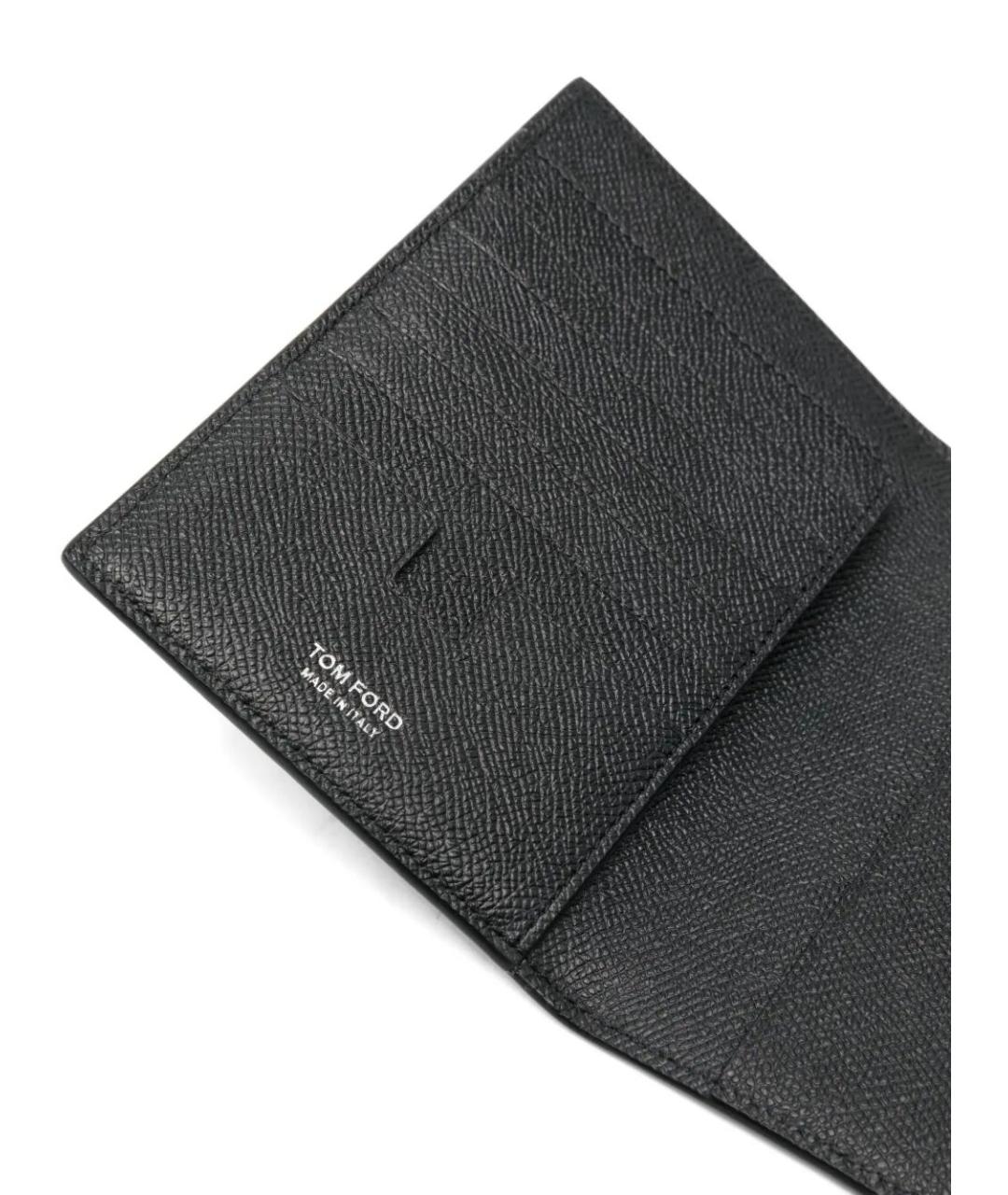 TOM FORD Черный кожаный кошелек, фото 3