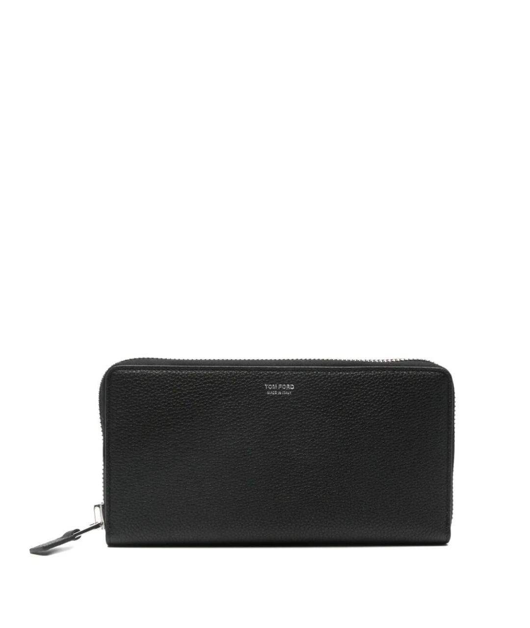 TOM FORD Черный кожаный кошелек, фото 1