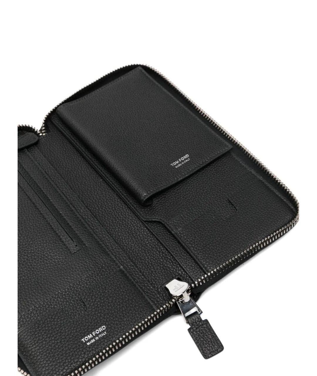 TOM FORD Черный кожаный кошелек, фото 3