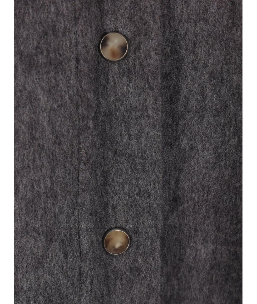BRUNELLO CUCINELLI Серая шерстяная рубашка, фото 2