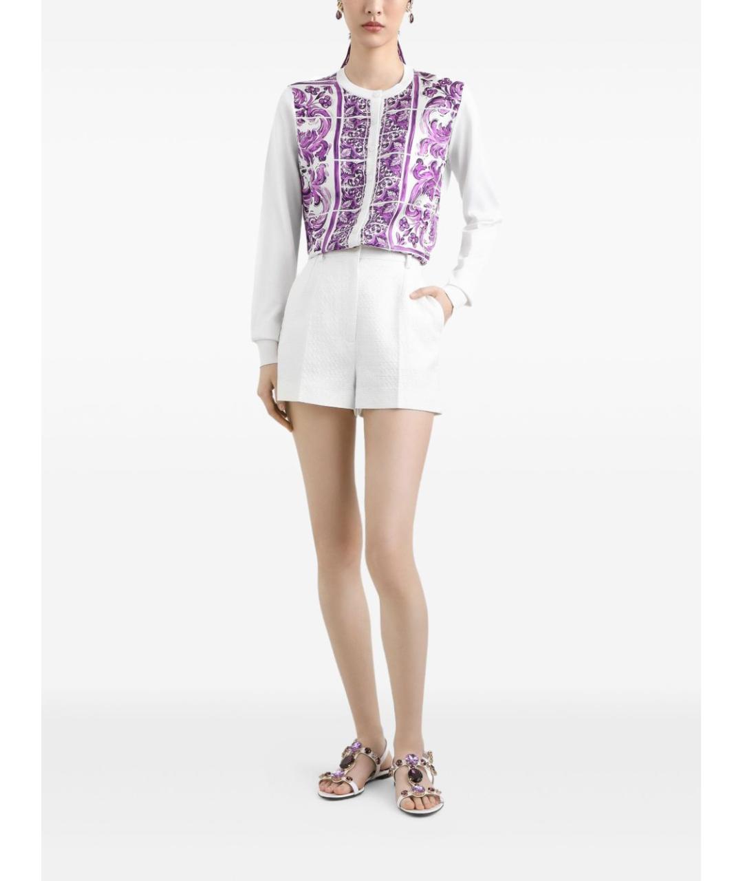 DOLCE&GABBANA Фиолетовый кардиган, фото 5