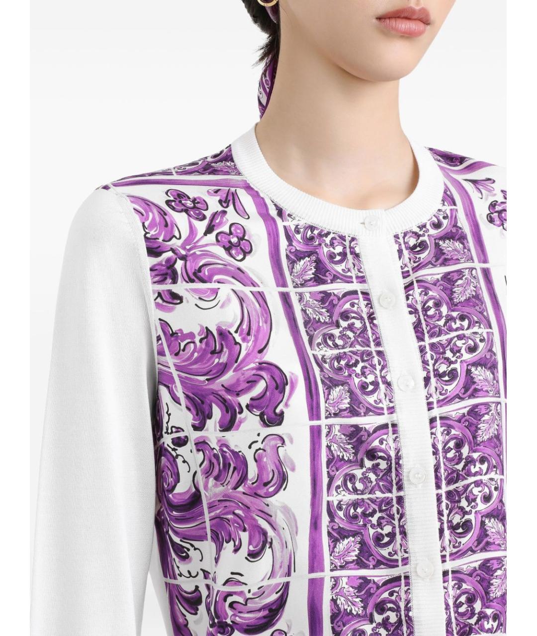 DOLCE&GABBANA Фиолетовый кардиган, фото 4