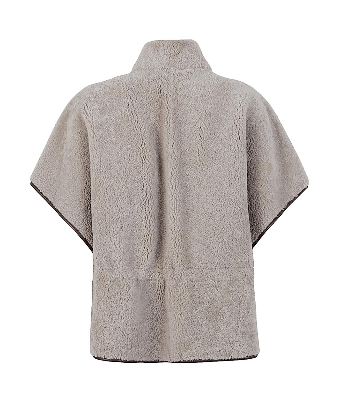 BRUNELLO CUCINELLI Серая меховая куртка, фото 2