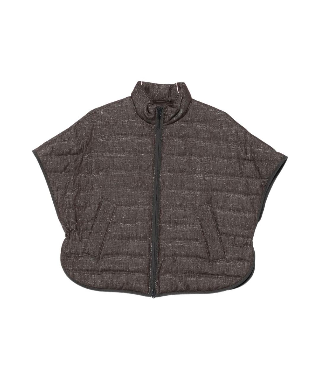 BRUNELLO CUCINELLI Коричневая деним куртка, фото 1