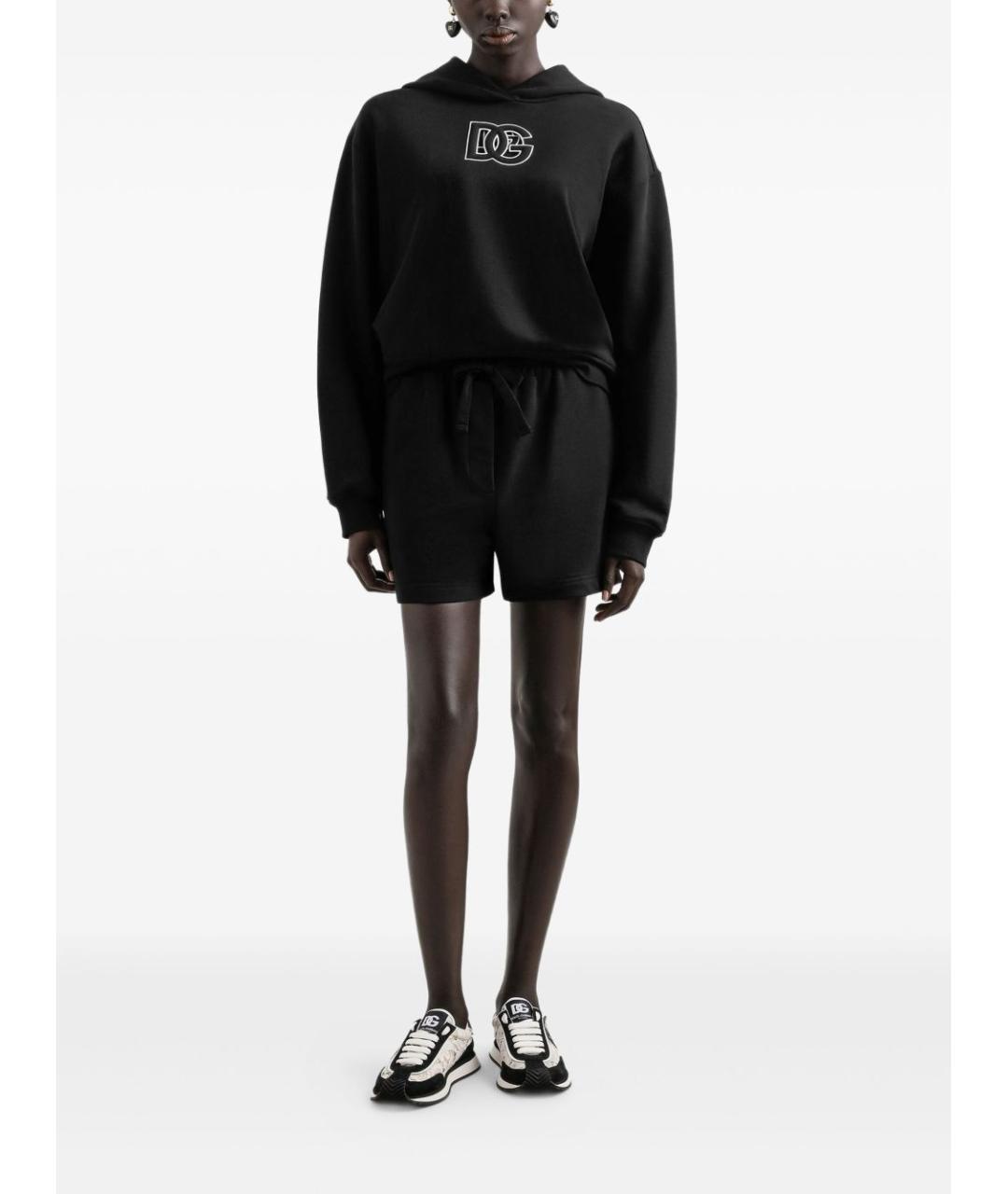 DOLCE&GABBANA Черная хлопковая футболка, фото 2