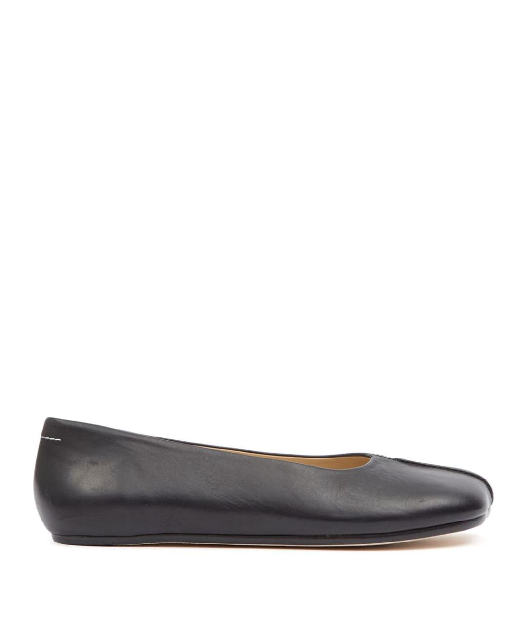 MM6 MAISON MARGIELA Черные кожаные балетки, фото 1