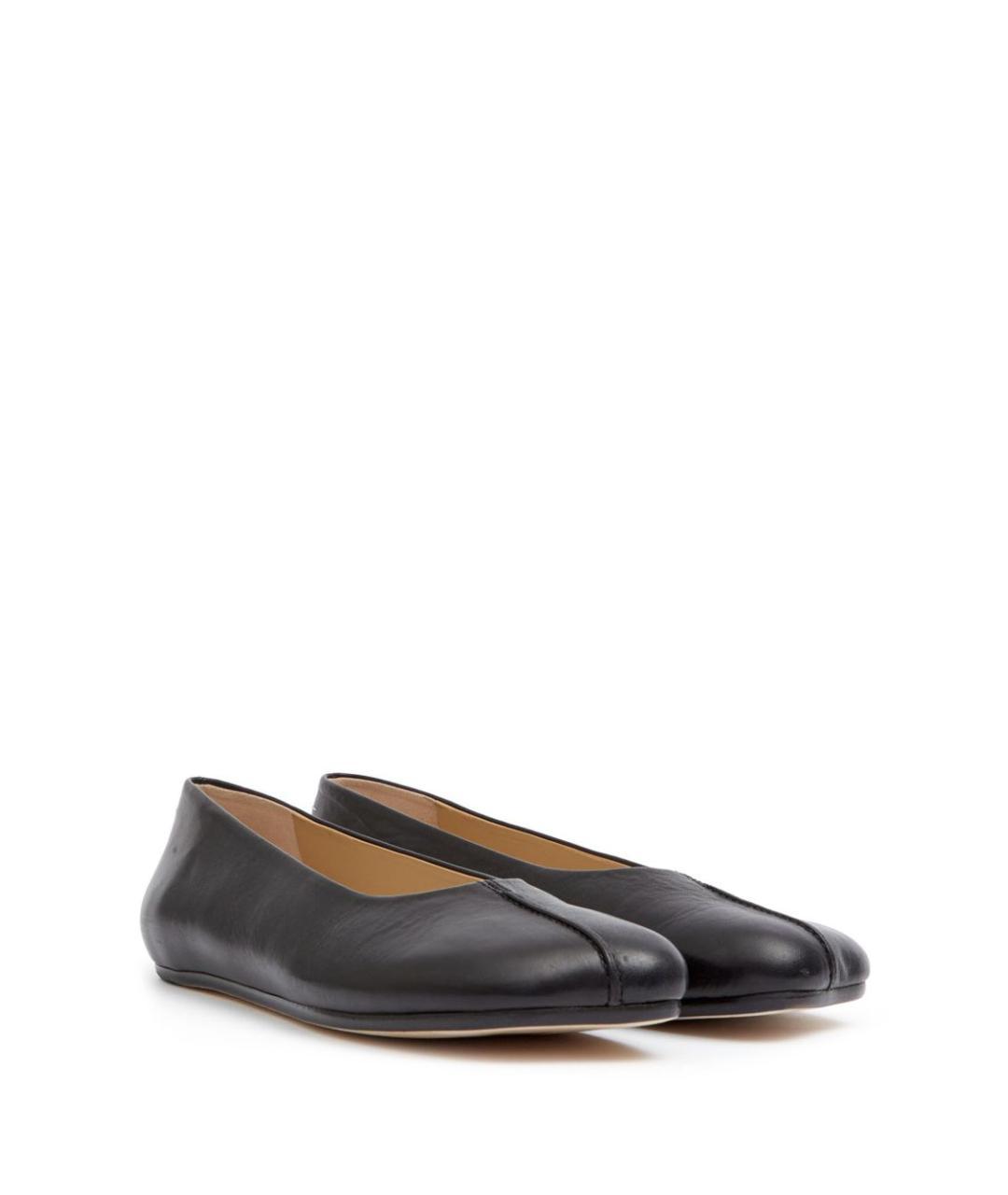 MM6 MAISON MARGIELA Черные кожаные балетки, фото 5