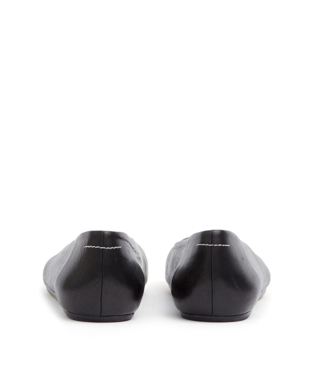 MM6 MAISON MARGIELA Черные кожаные балетки, фото 2