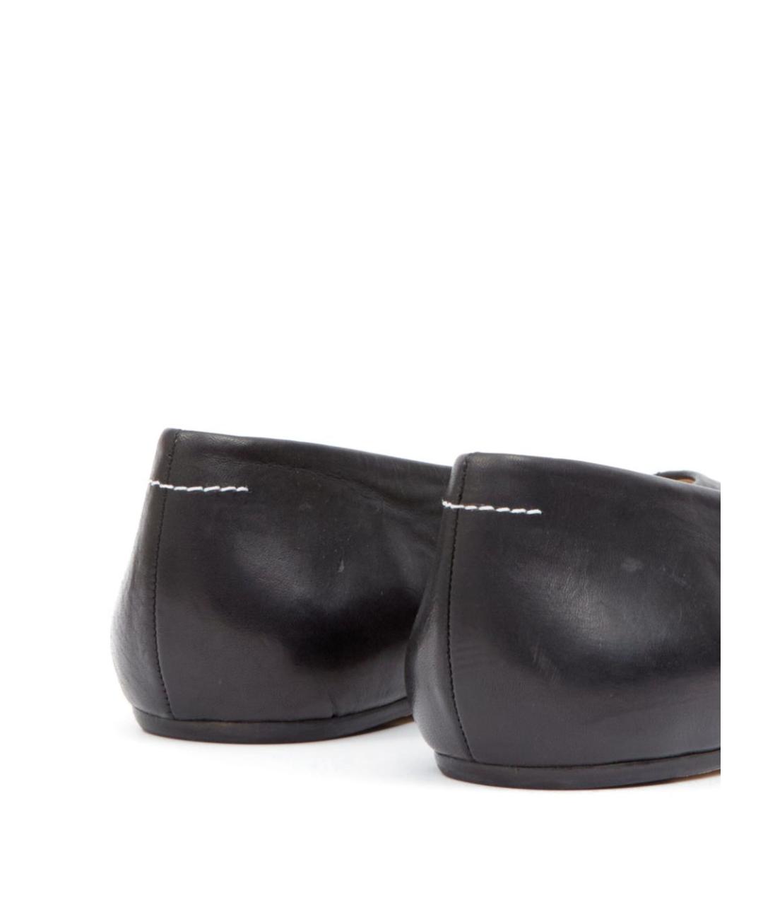 MM6 MAISON MARGIELA Черные кожаные балетки, фото 3