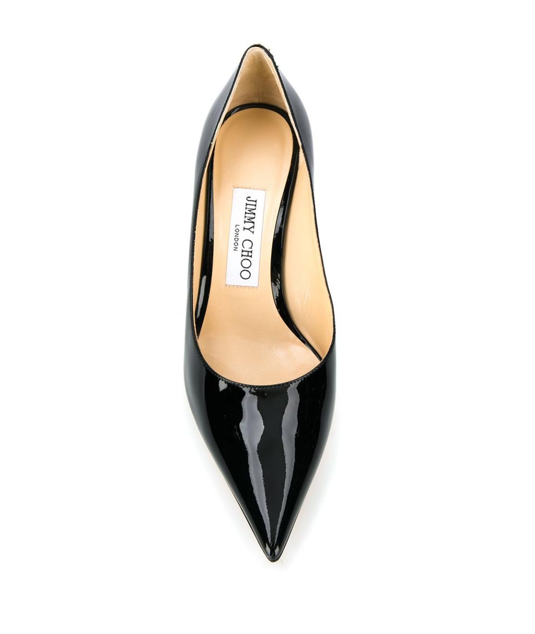 JIMMY CHOO Черные туфли из лакированной кожи, фото 2
