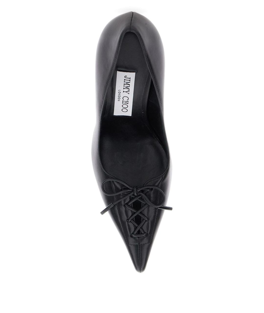 JIMMY CHOO Черные кожаные туфли, фото 3