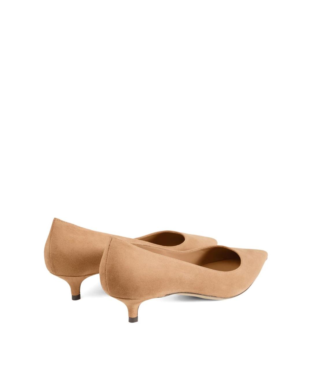 JIMMY CHOO Бежевые замшевые туфли, фото 2