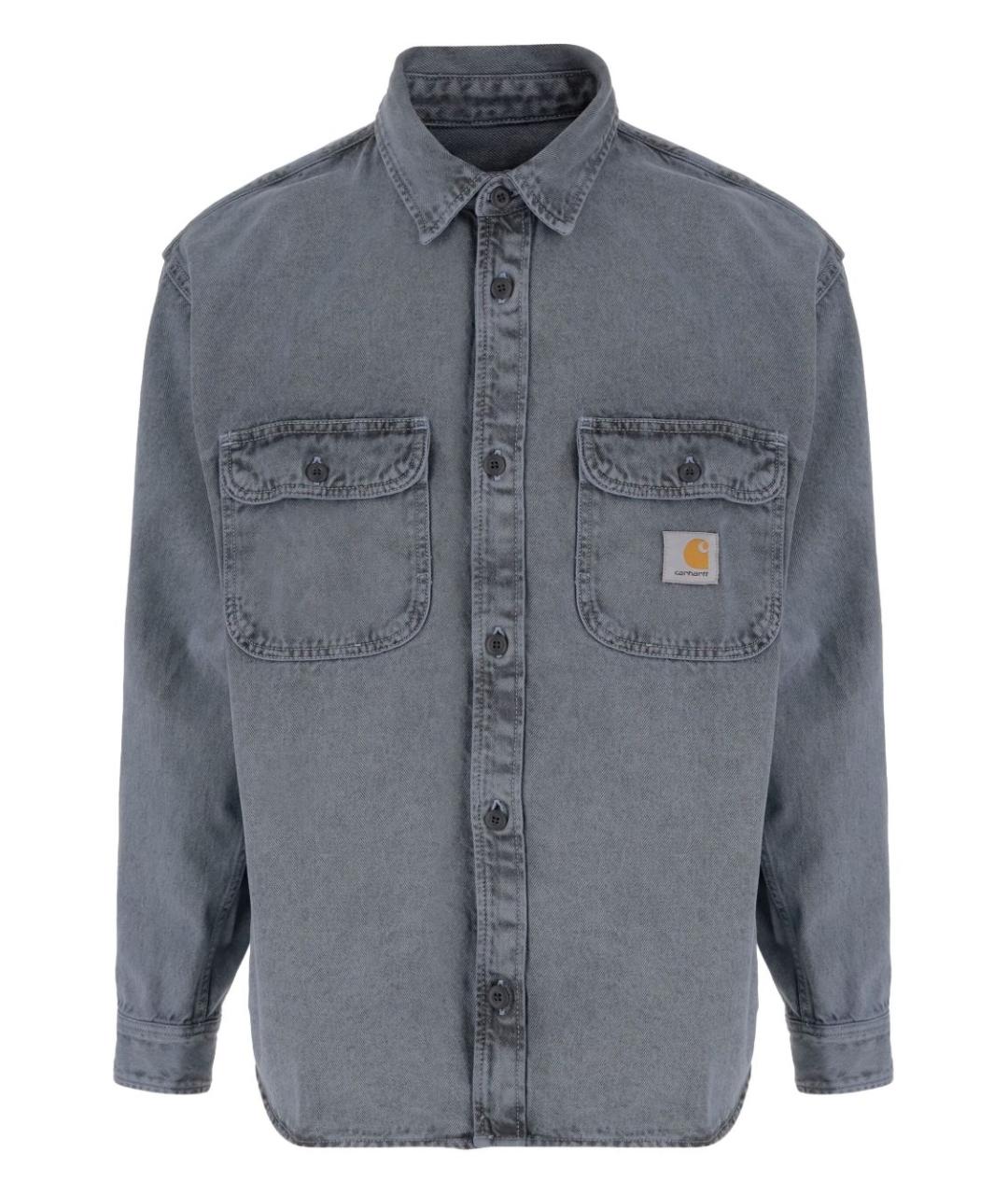 CARHARTT WIP Серая хлопковая кэжуал рубашка, фото 1