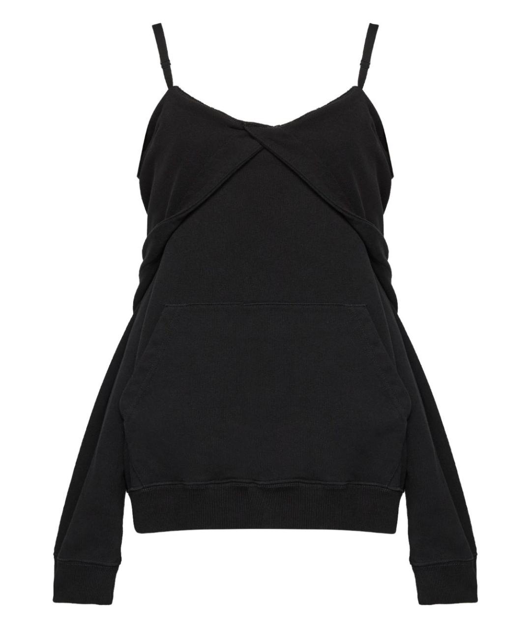 MM6 MAISON MARGIELA Черный хлопковый джемпер / свитер, фото 1