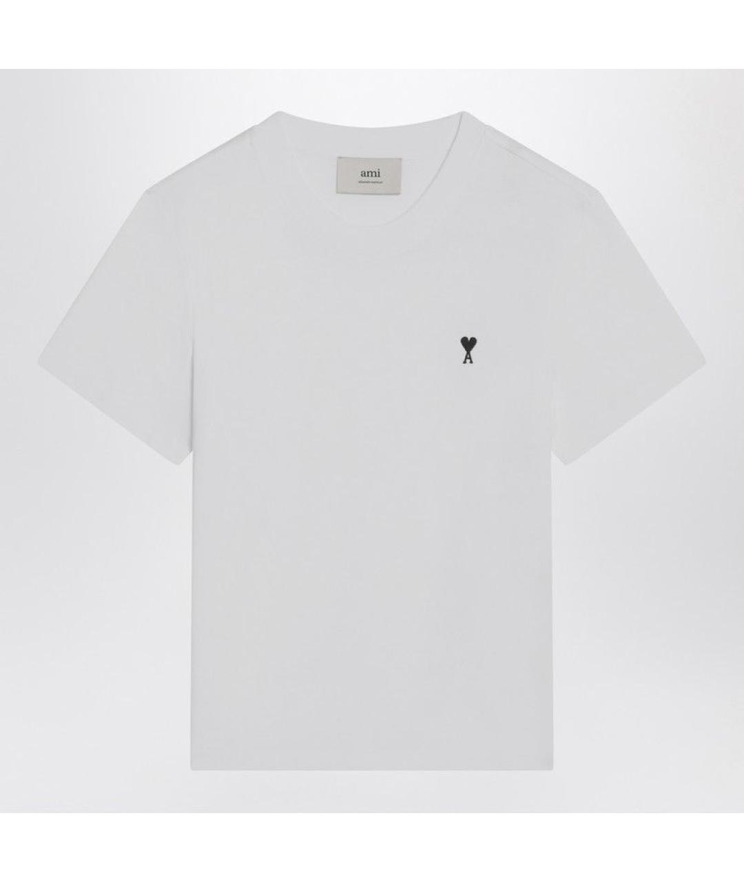 Ami Paris Белая хлопковая футболка, фото 6