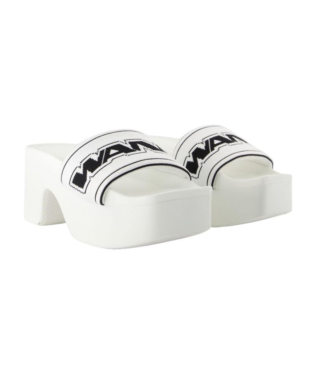 ALEXANDER WANG Белые шлепанцы, фото 2