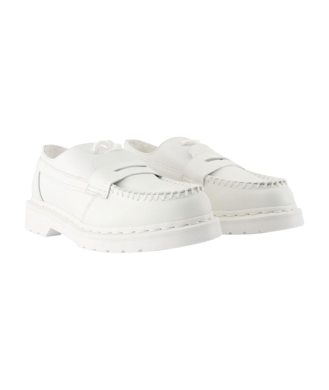 MM6 MAISON MARGIELA Белые кожаные лоферы, фото 2