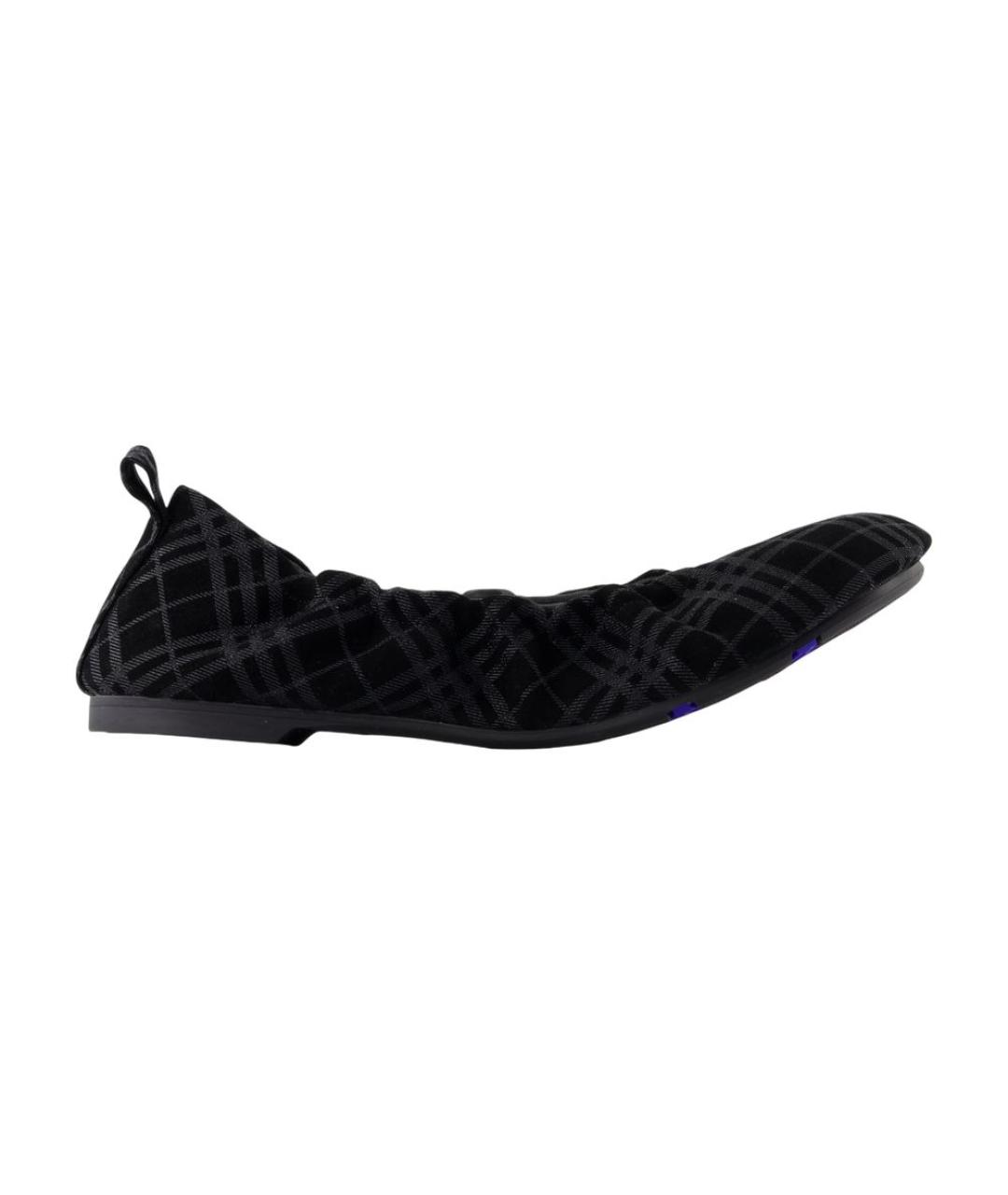 BURBERRY Черные балетки, фото 1