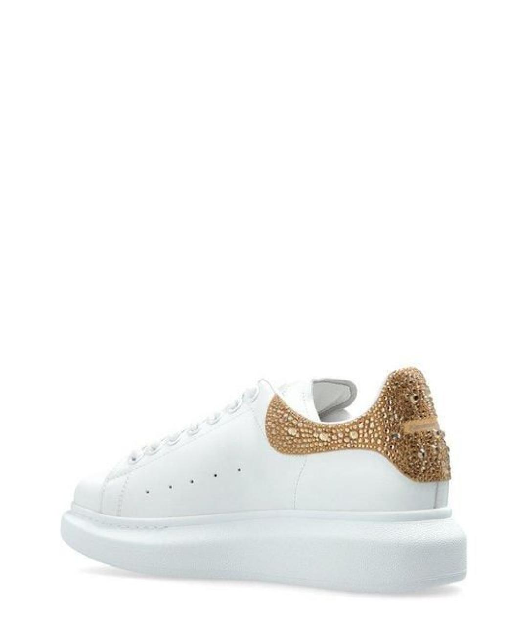 ALEXANDER MCQUEEN Белые кожаные кеды, фото 3