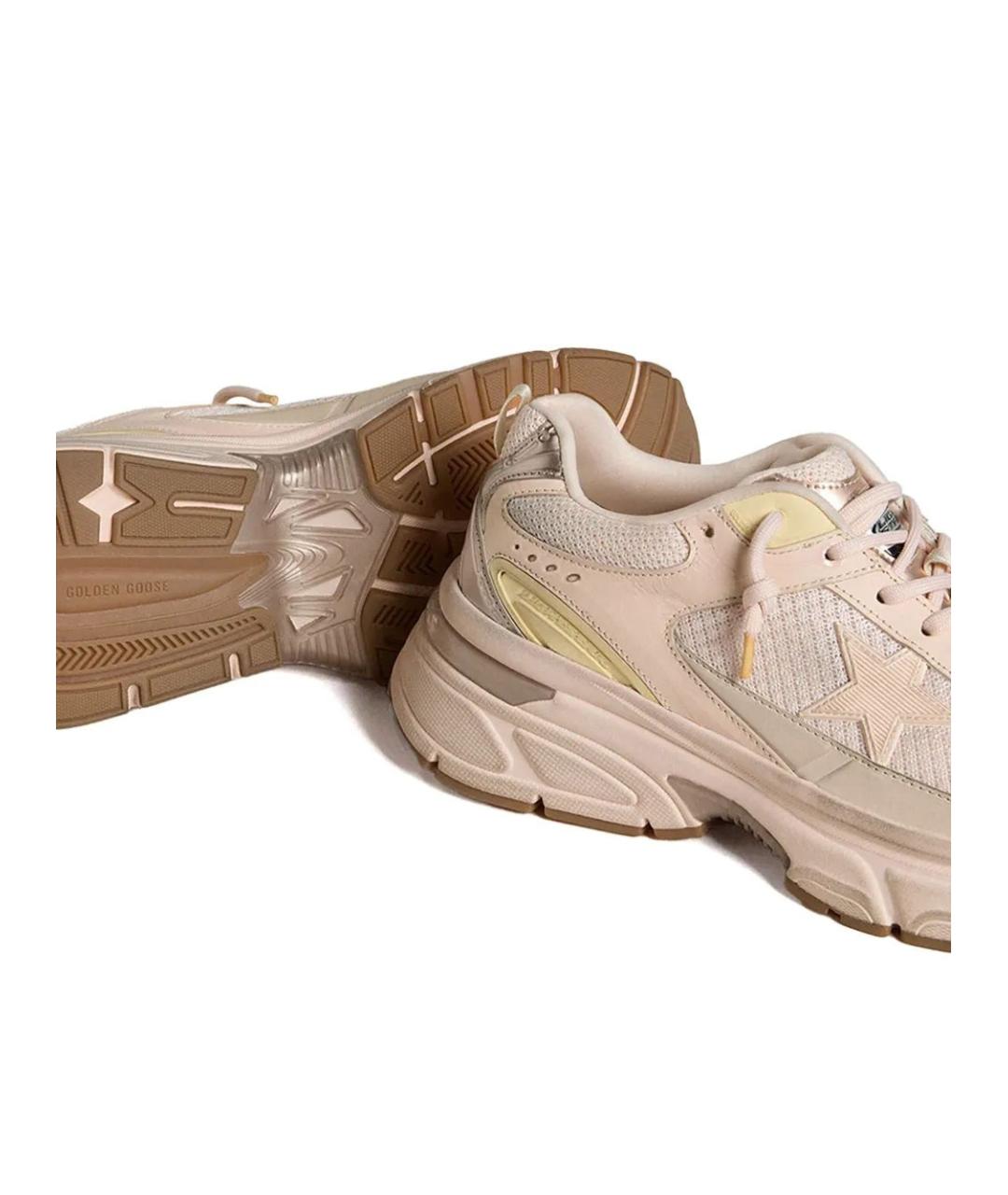 GOLDEN GOOSE DELUXE BRAND Розовые синтетические кроссовки, фото 4