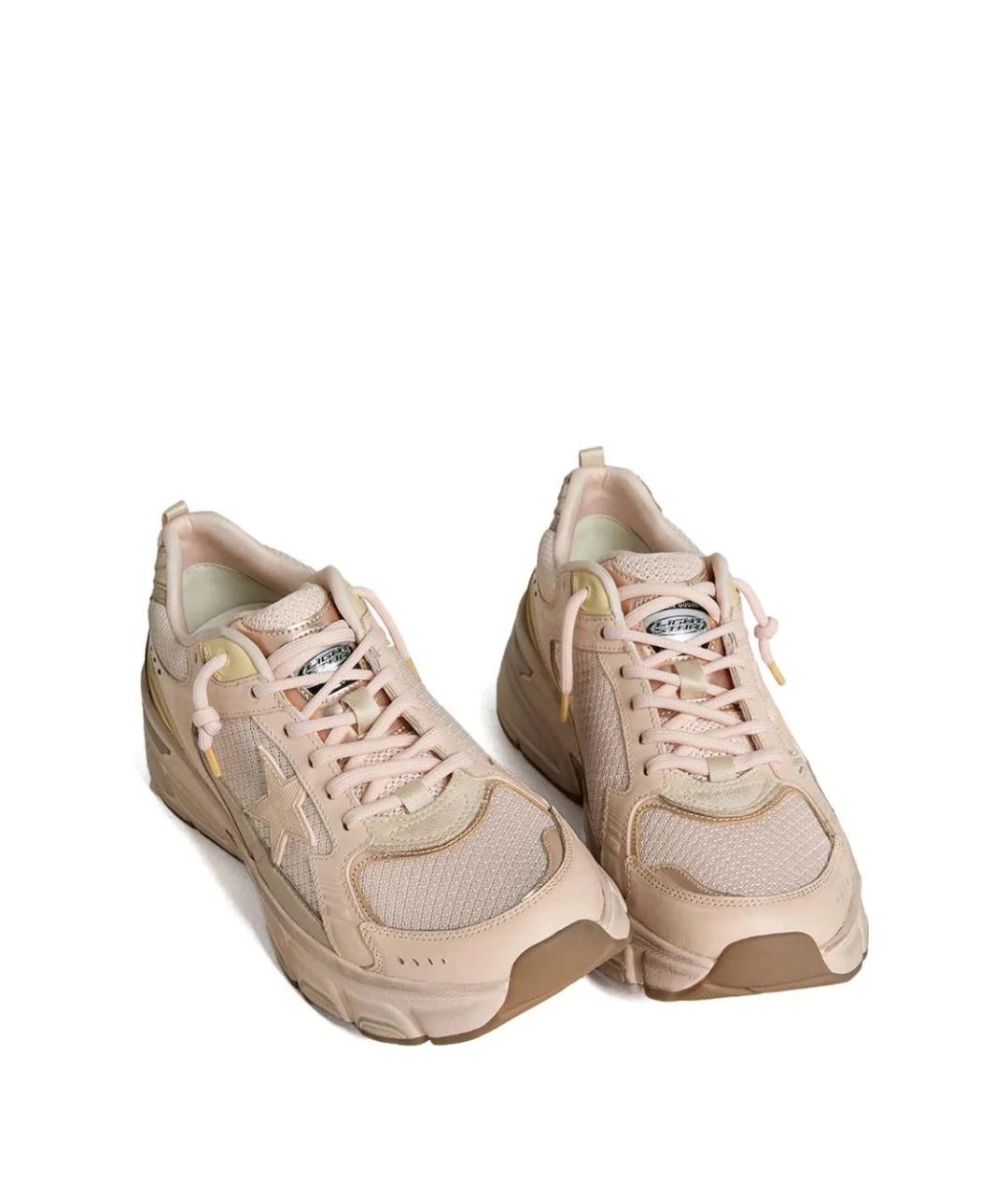 GOLDEN GOOSE DELUXE BRAND Розовые синтетические кроссовки, фото 2