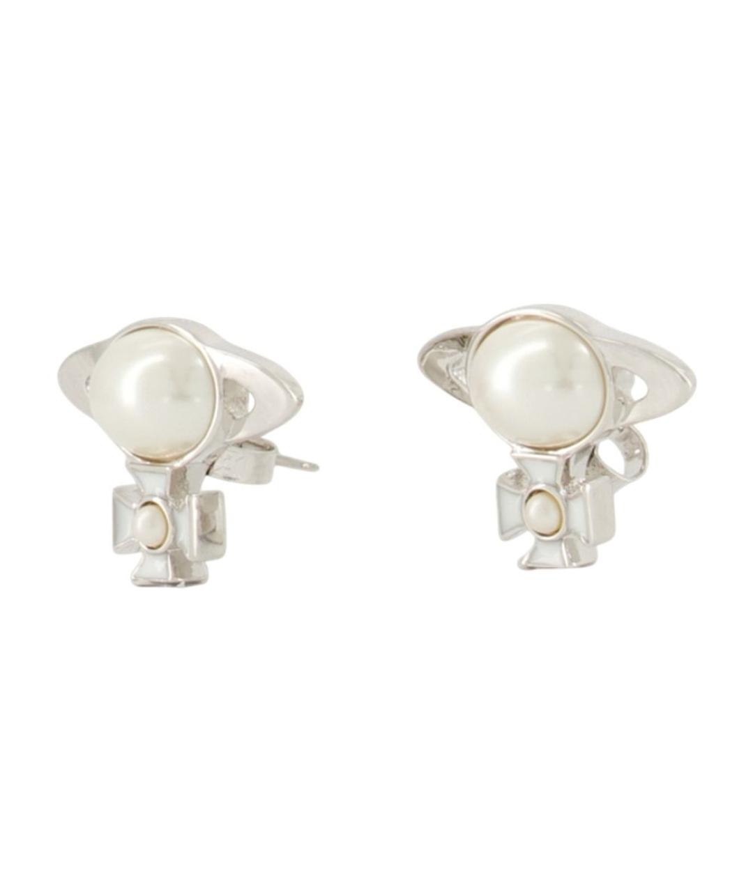 VIVIENNE WESTWOOD Серебряные металлические серьги, фото 2