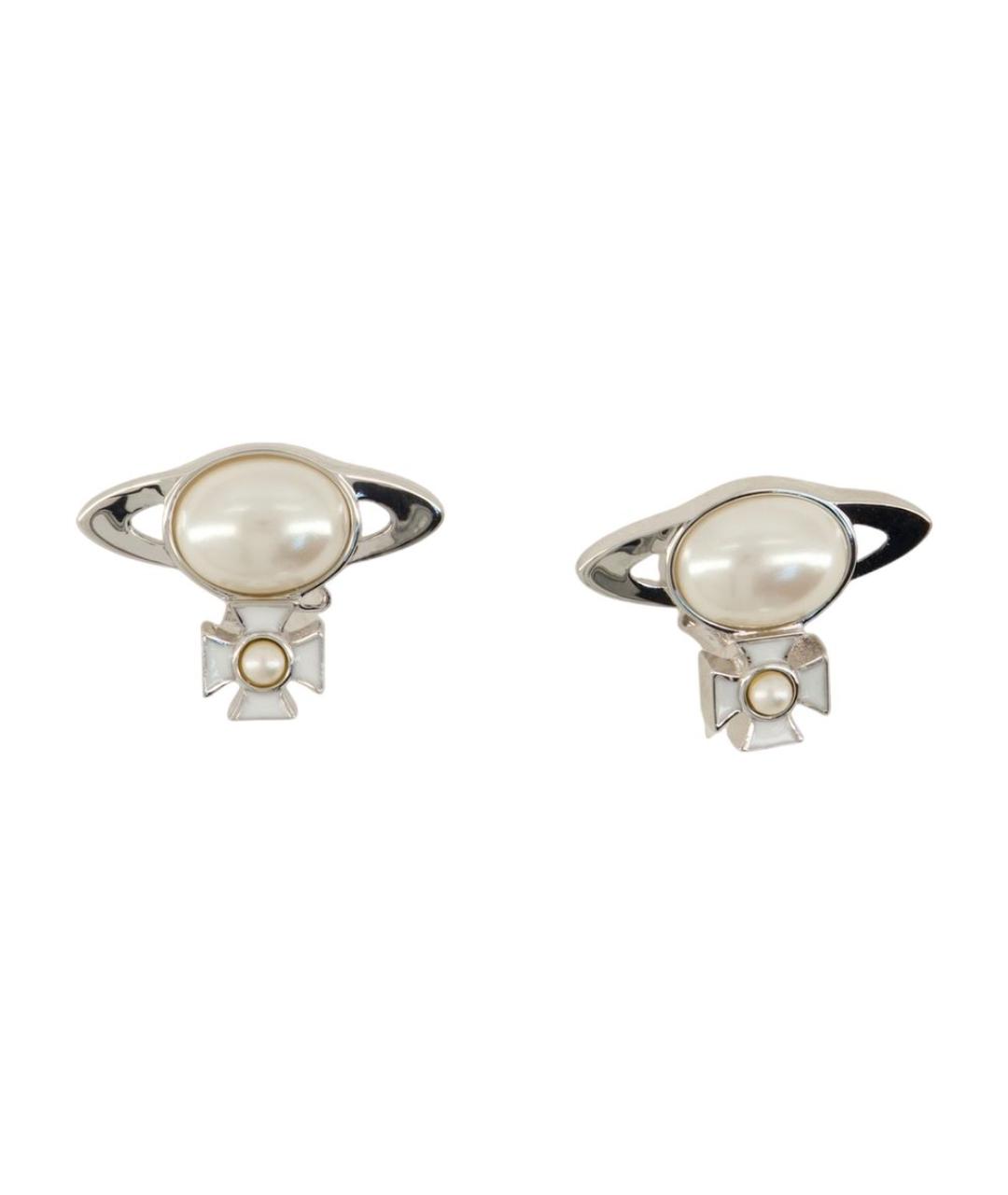 VIVIENNE WESTWOOD Серебряные металлические серьги, фото 1