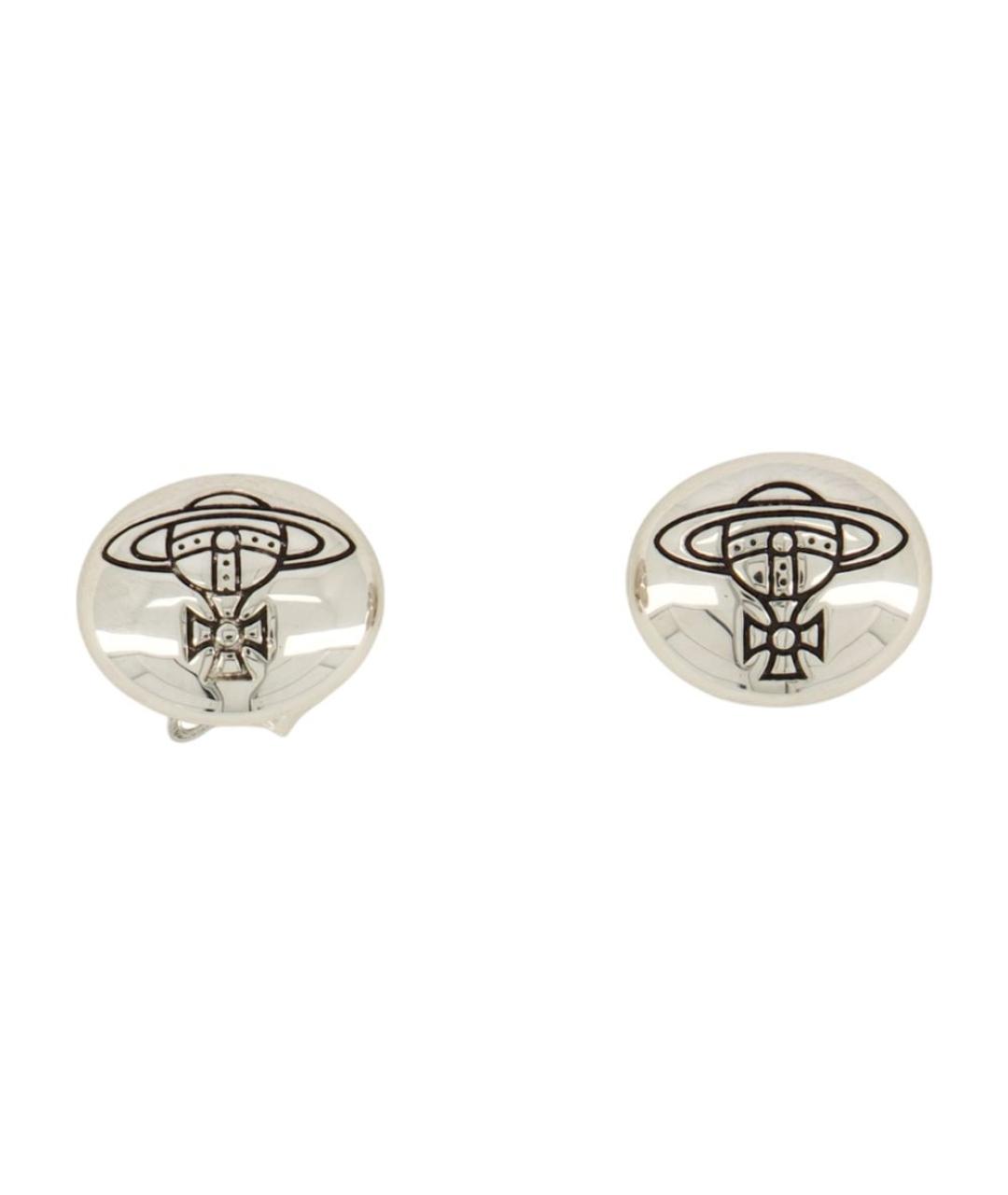 VIVIENNE WESTWOOD Серебряные металлические серьги, фото 1