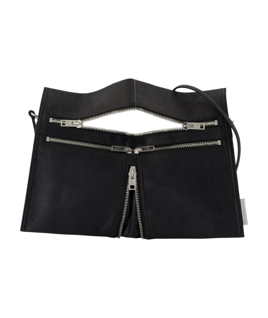 ALEXANDER WANG Черная кожаная сумка через плечо, фото 1