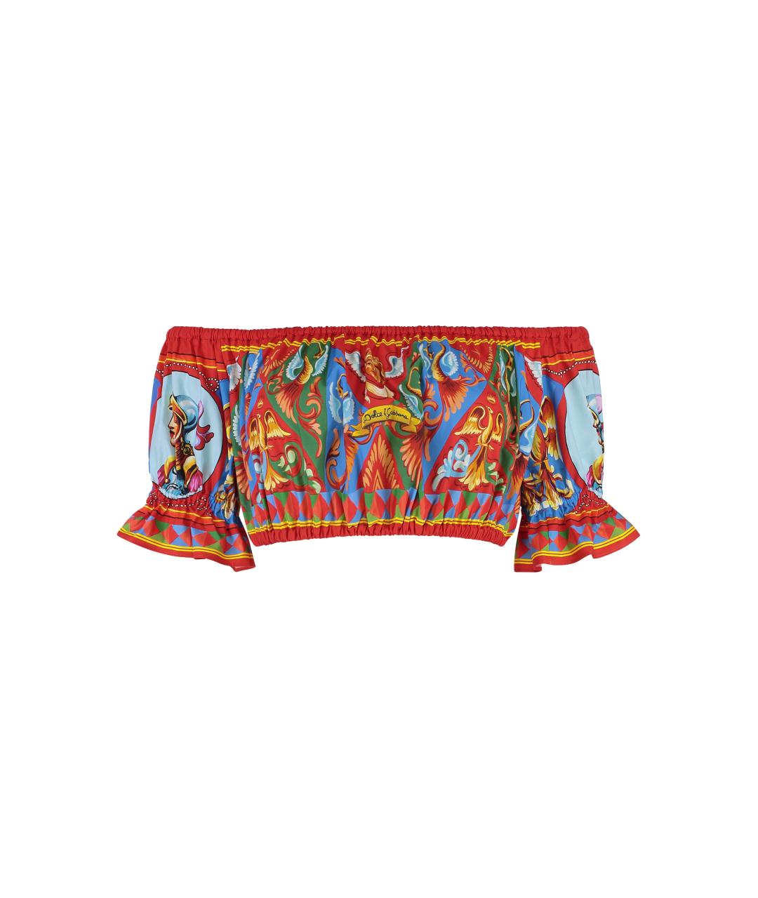 DOLCE&GABBANA Красная хлопковая блузы, фото 1