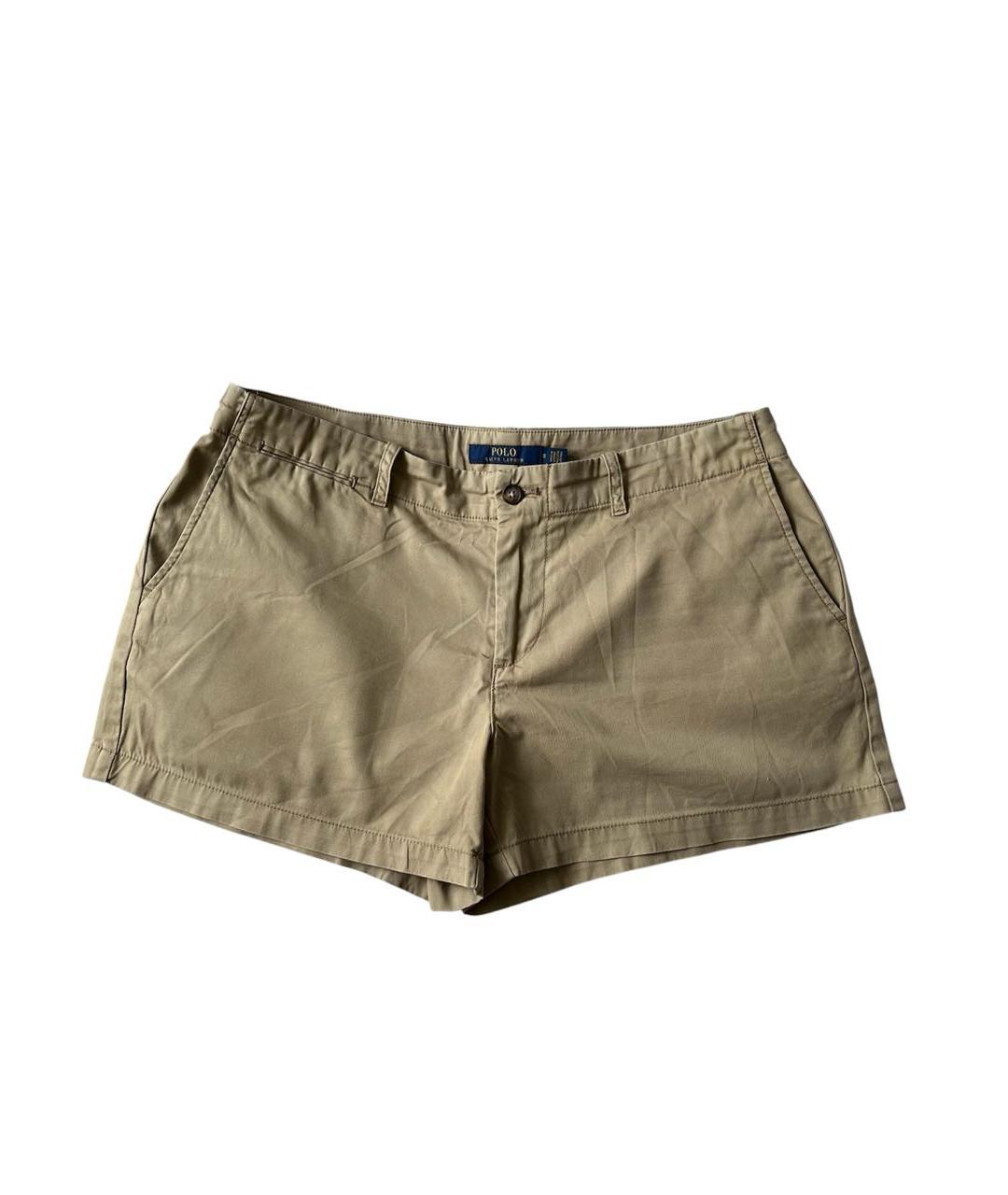 POLO RALPH LAUREN Бежевые хлопковые шорты, фото 1