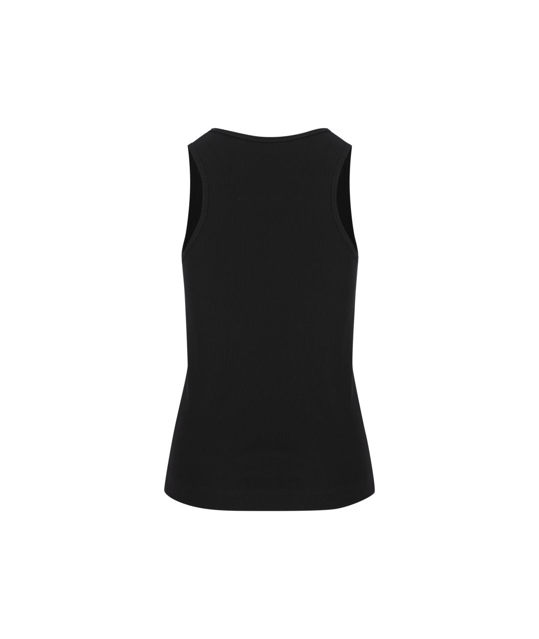 GIVENCHY Черная хлопко-эластановая майка, фото 3