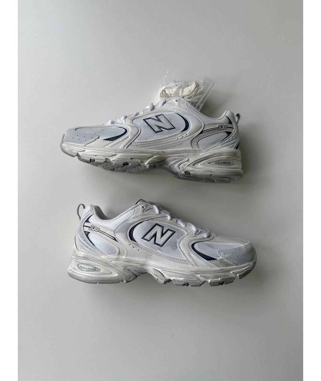 NEW BALANCE Белые низкие кроссовки / кеды, фото 3