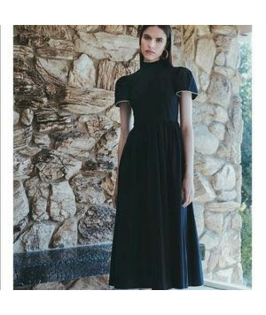 RHODE RESORT Черное хлопковое платье, фото 3
