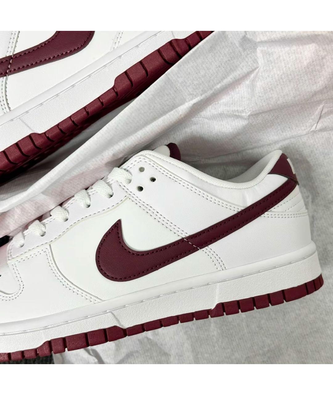 NIKE Белые кожаные низкие кроссовки / кеды, фото 6