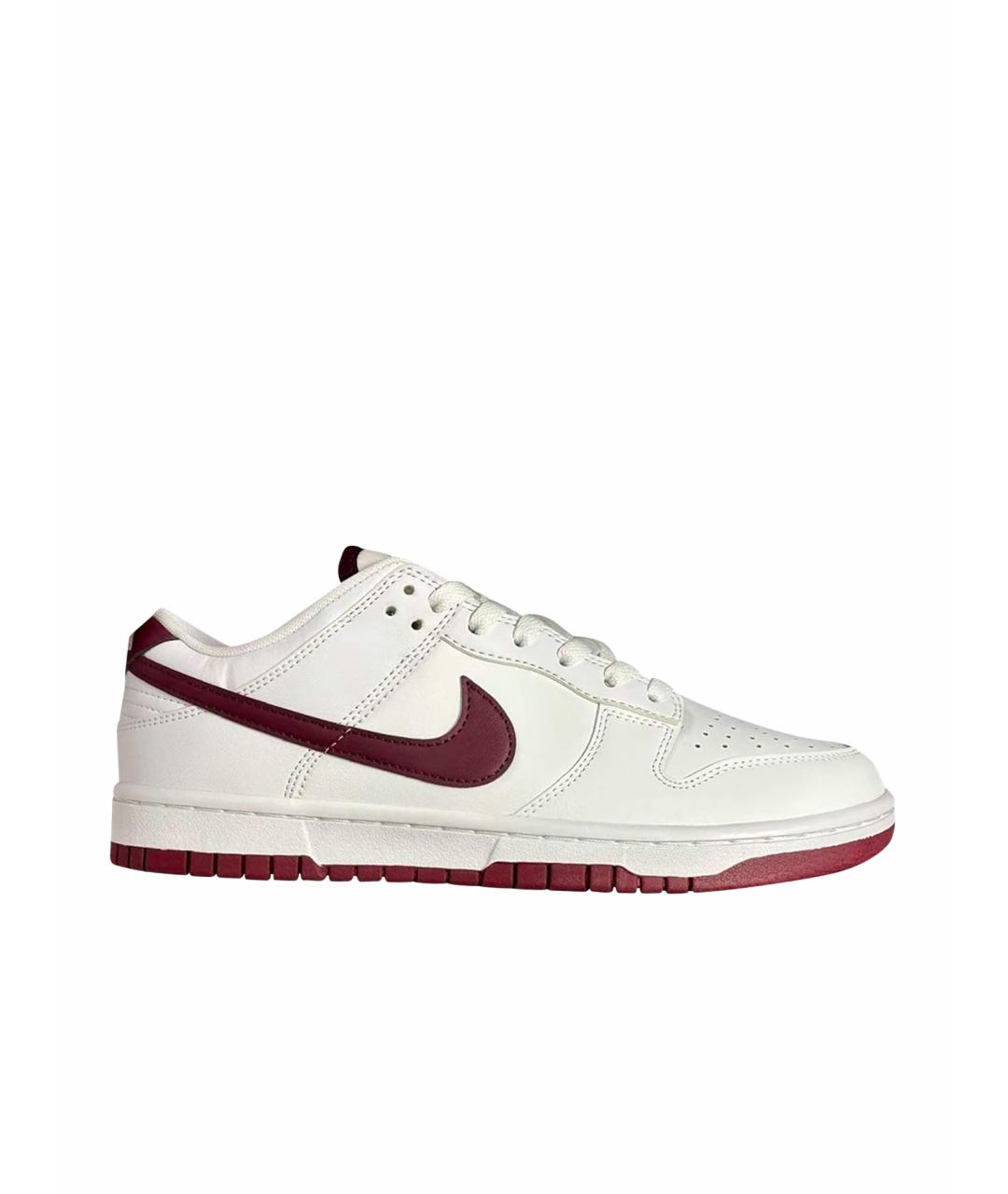 NIKE Белые кожаные низкие кроссовки / кеды, фото 1
