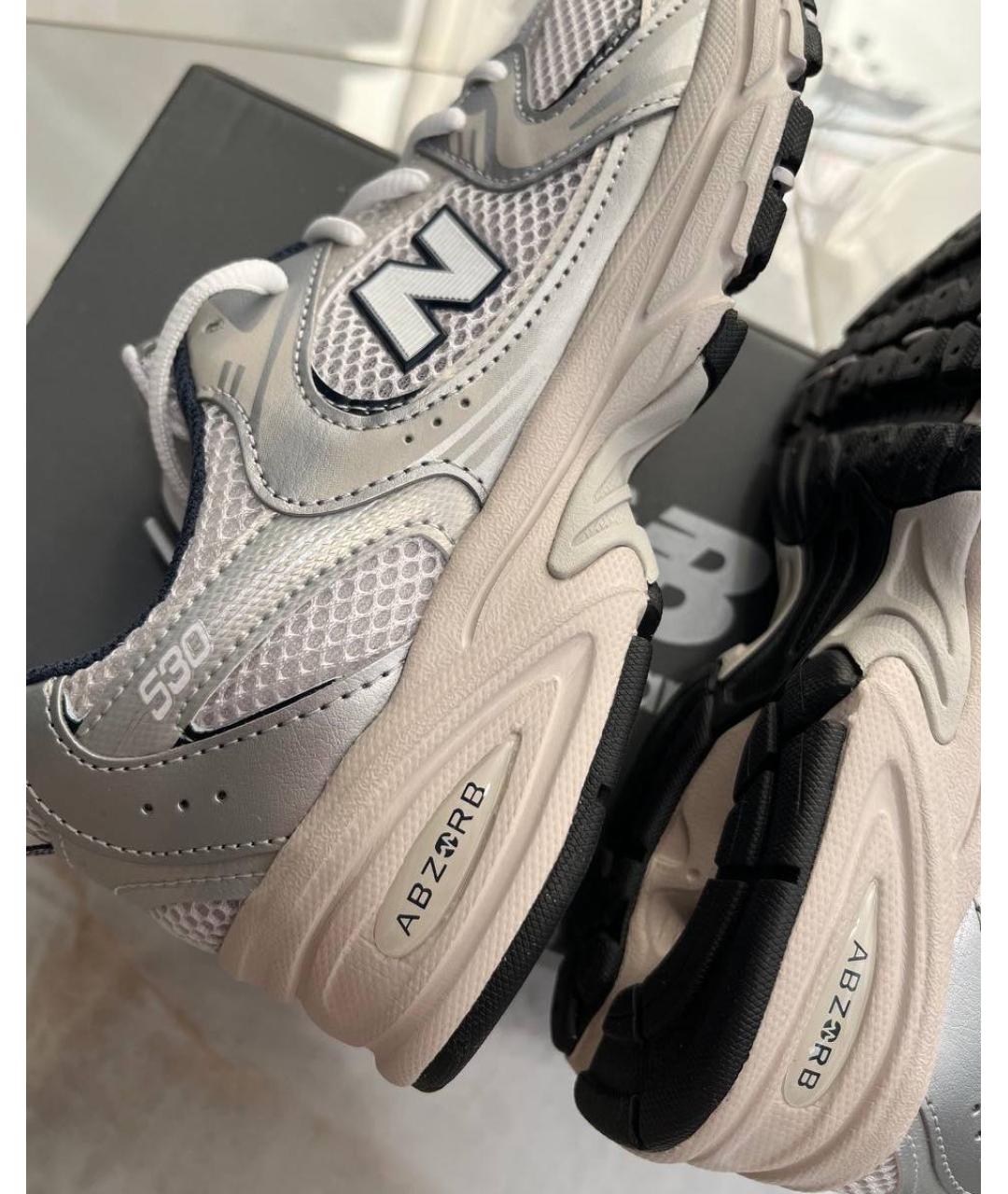 NEW BALANCE Серебряные кроссовки, фото 5