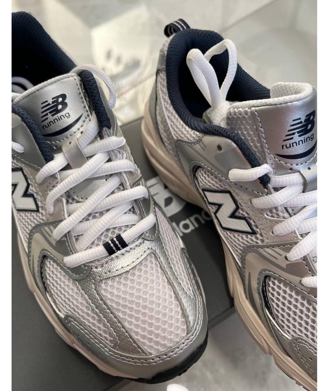 NEW BALANCE Серебряные кроссовки, фото 6