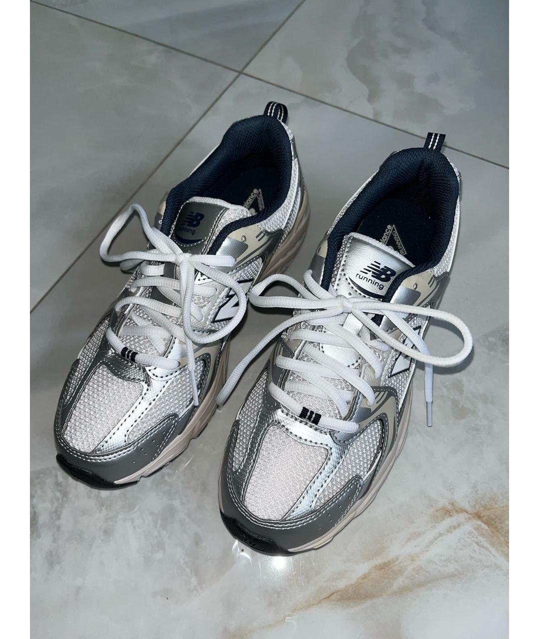 NEW BALANCE Серебряные кроссовки, фото 2