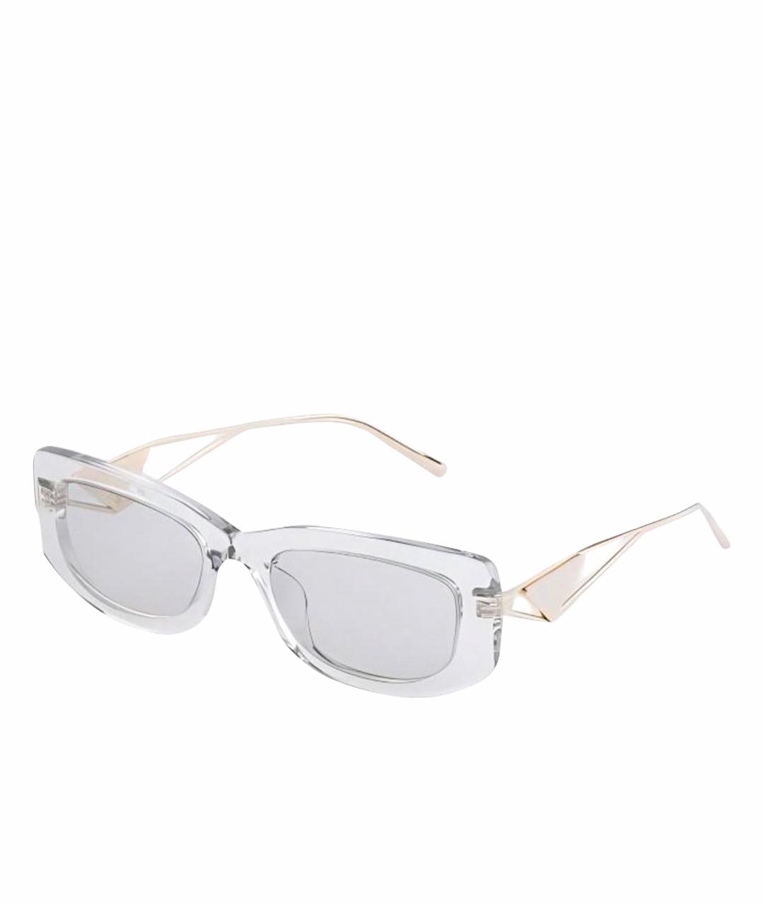 PRADA Белые пластиковые солнцезащитные очки, фото 1