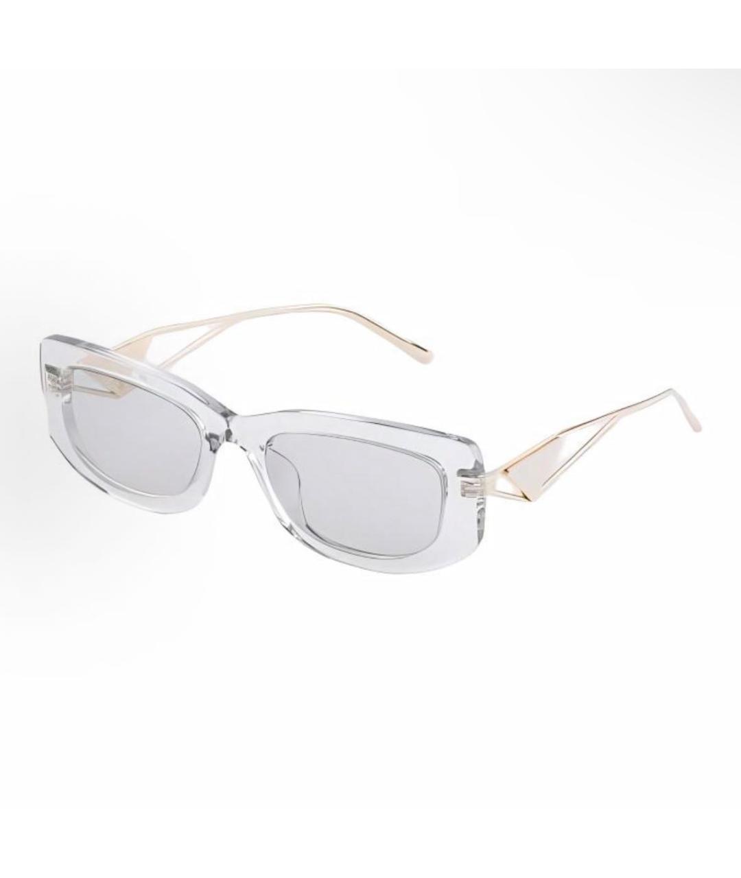 PRADA Белые пластиковые солнцезащитные очки, фото 4
