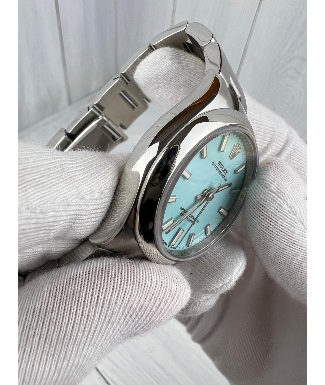 ROLEX Серебряные металлические часы, фото 4