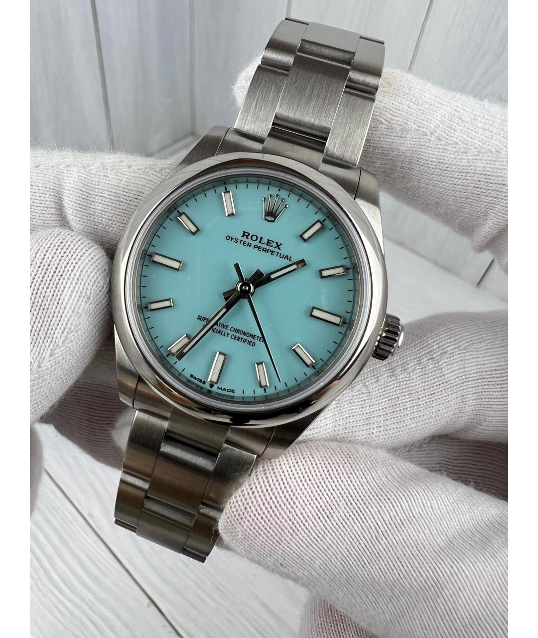 ROLEX Серебряные металлические часы, фото 2