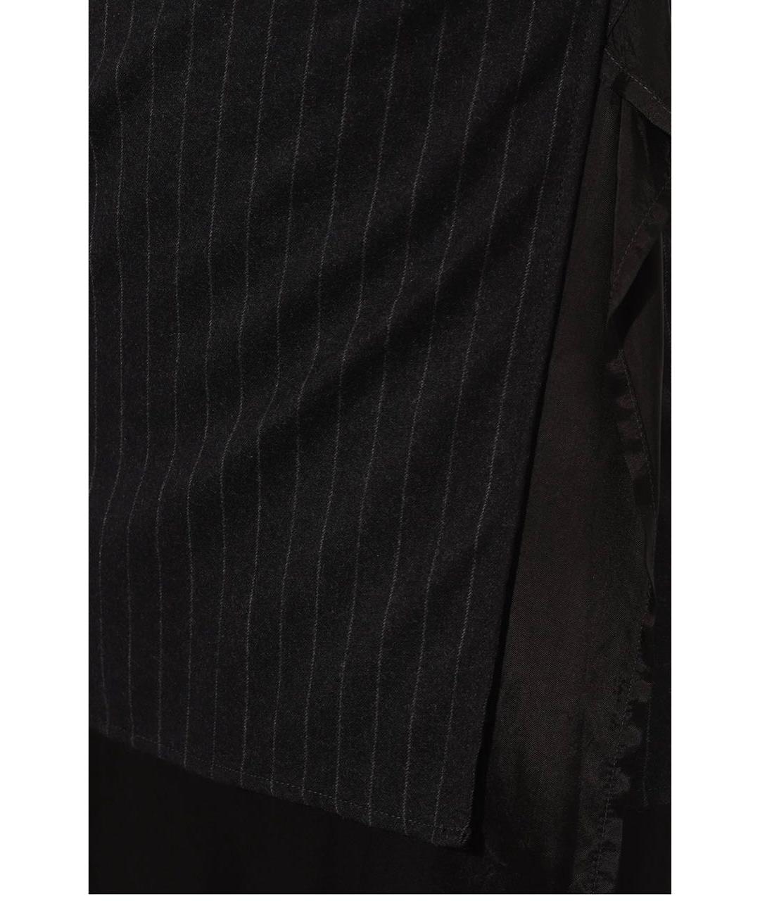 DRIES VAN NOTEN Черная вискозная юбка макси, фото 7