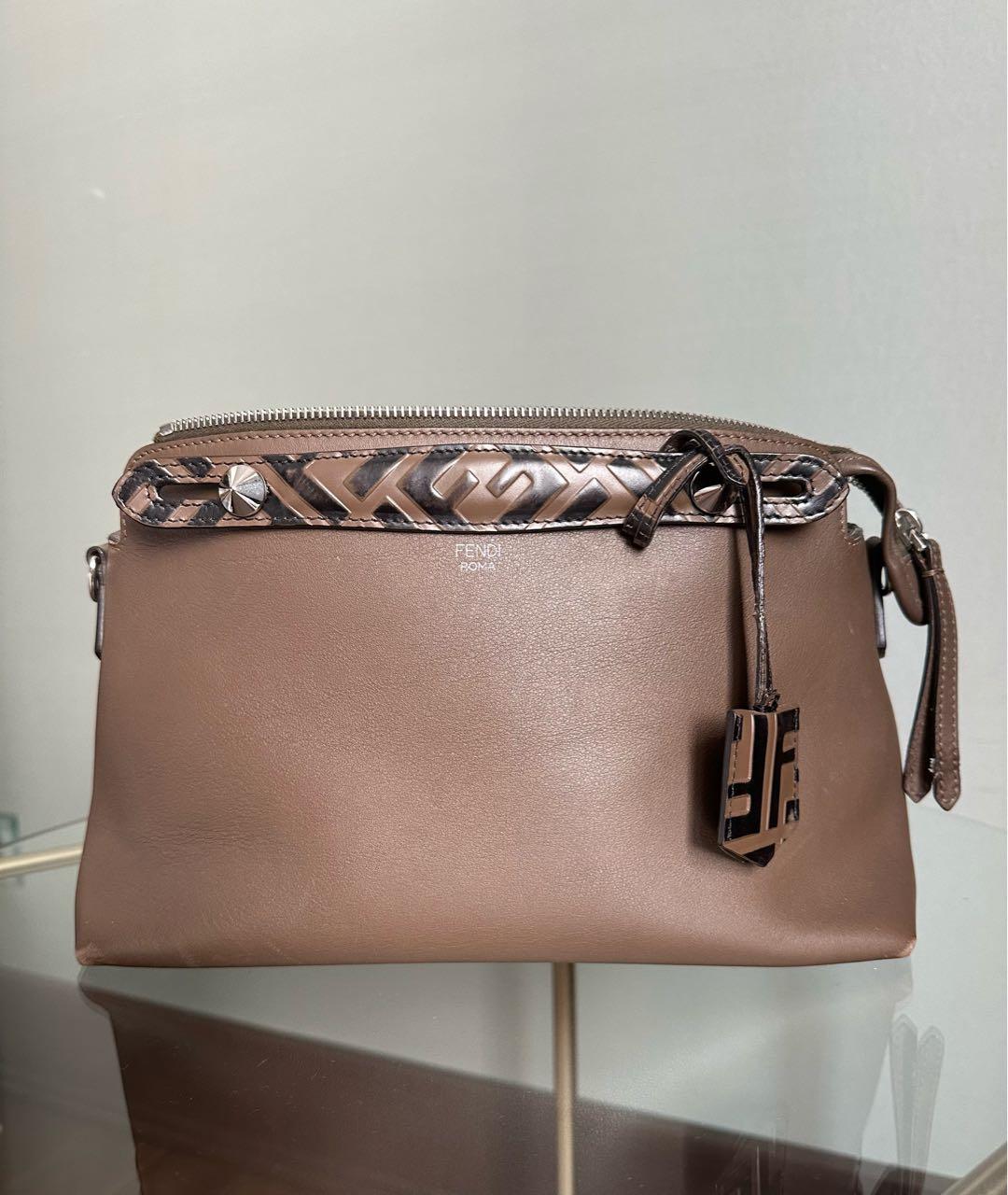 FENDI Коричневая кожаная сумка через плечо, фото 7