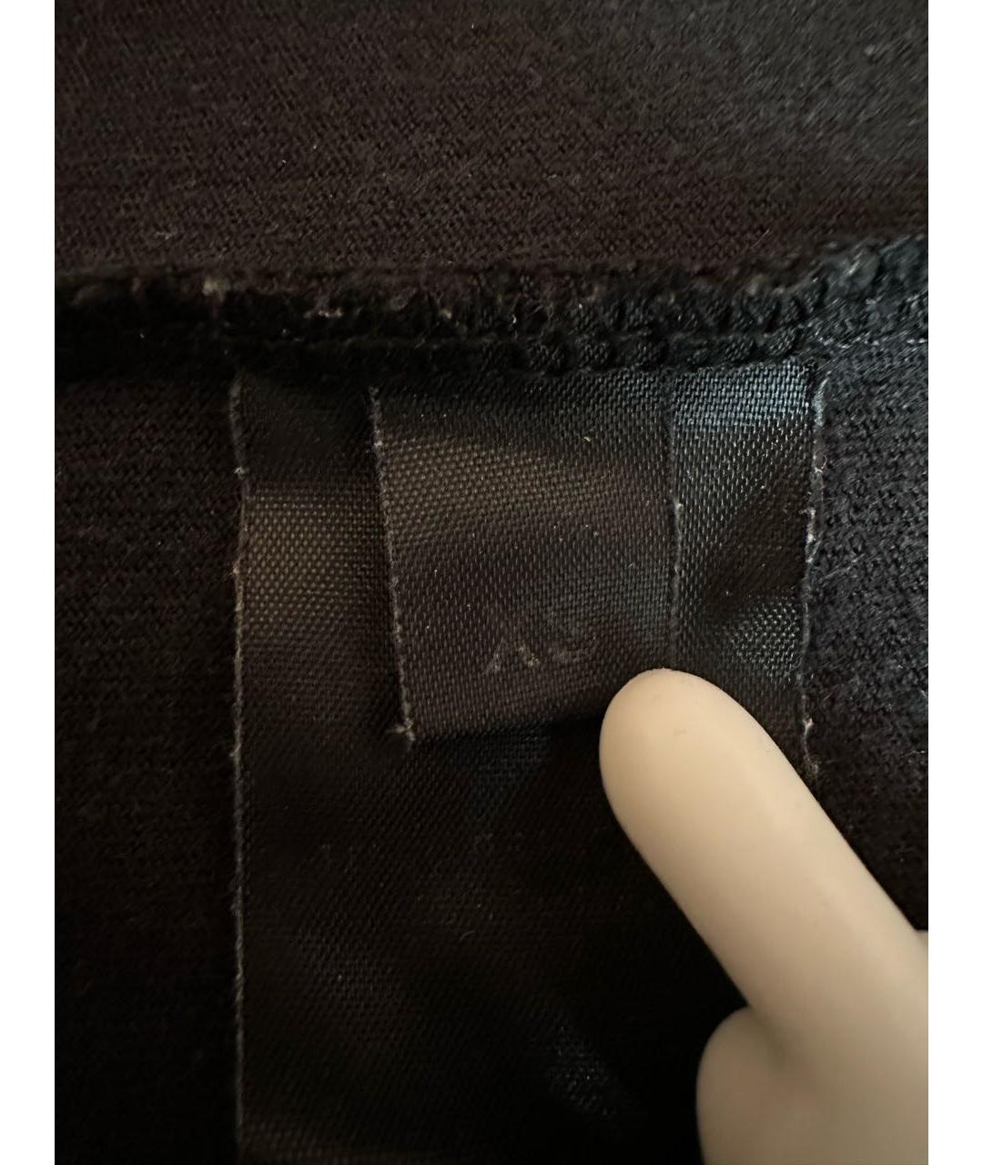 VETEMENTS Черная хлопковая футболка, фото 7