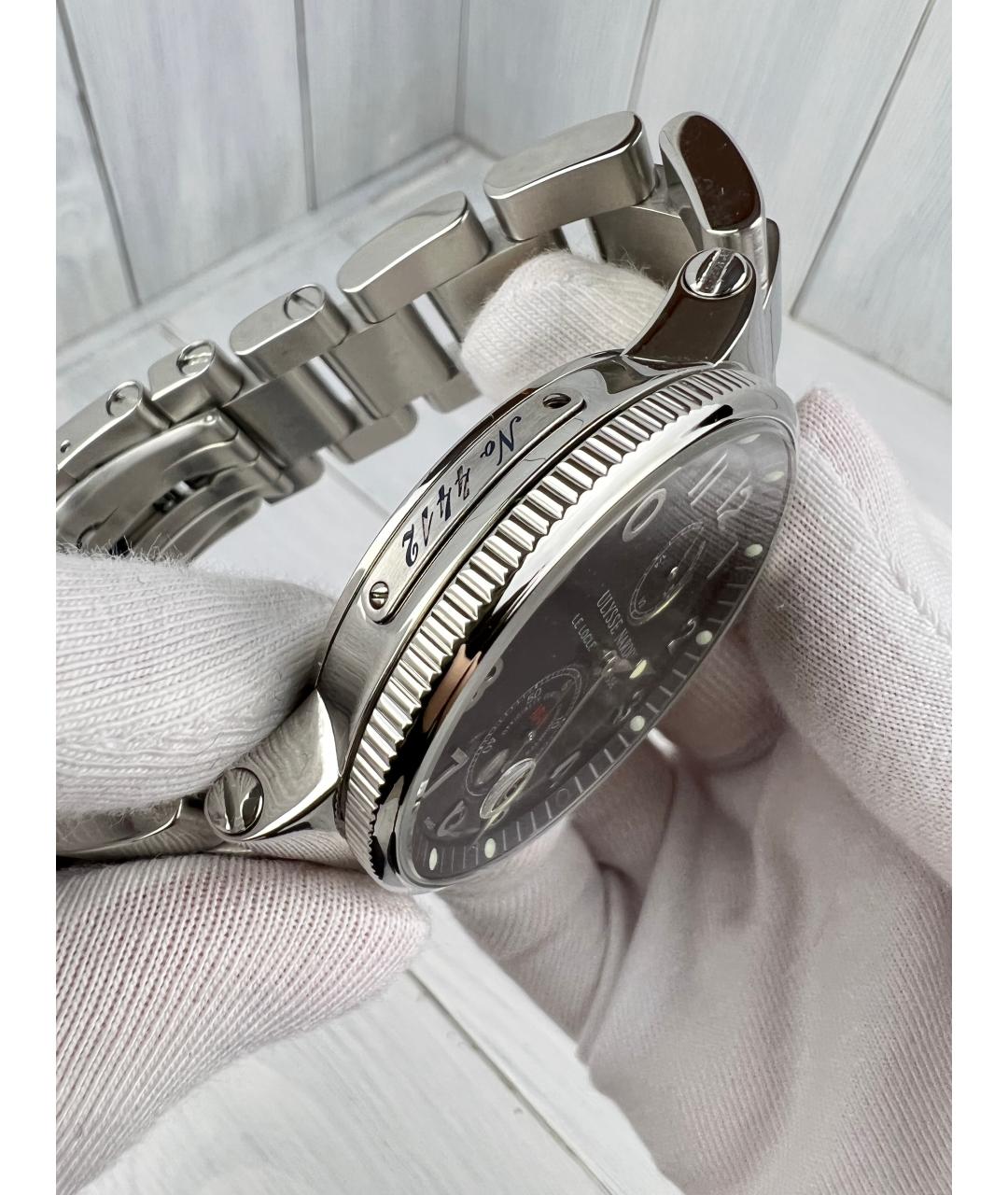Ulysse Nardin Серебряные металлические часы, фото 5